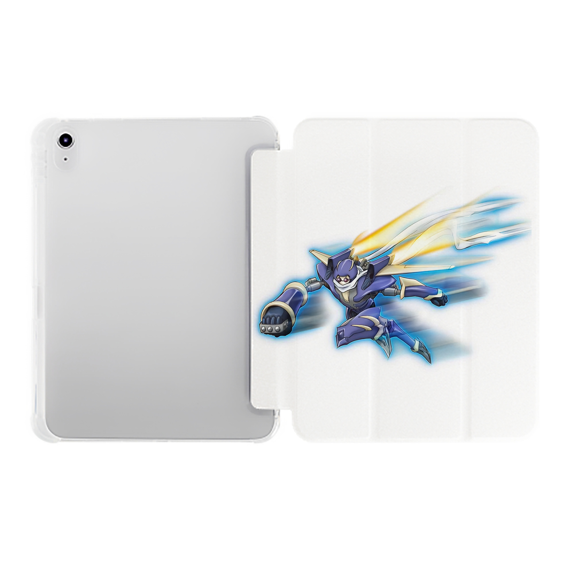 （画像用） 遊☆戯☆王 Yu-Gi-Oh! IPad ケース ペン収納付き 三つ折りスタンド PUレザー×シリコン 対応機種9.5/10.5/10.9インチ